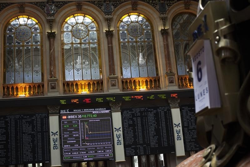 西班牙股市上涨；截至收盘西班牙IBEX35指数上涨0.12%