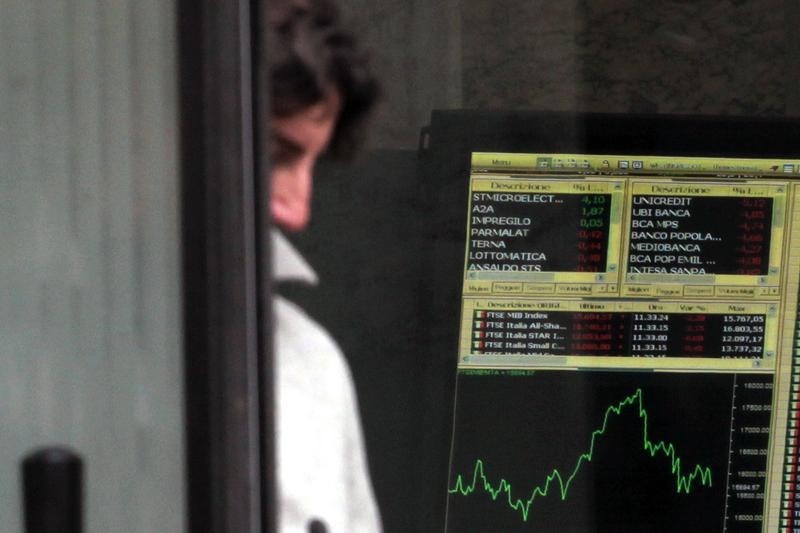 意大利股市收低；截至收盘Investing.com 意大利 40下跌1.01%