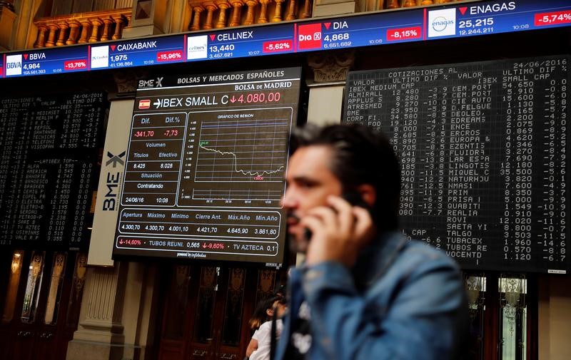 西班牙股市上涨；截至收盘西班牙IBEX35指数上涨0.38%