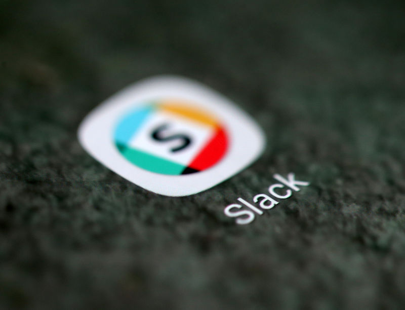 © Reuters.美版“钉钉”Slack涨超15%，股价创近5个月新高