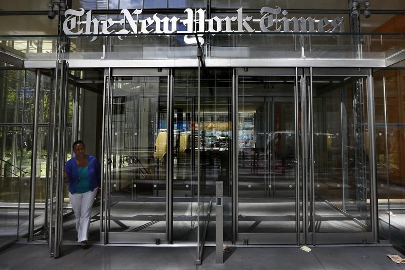© Reuters.纽约时报CEO谈媒体未来：纸质报纸或在20年内消失 数字化转型加快