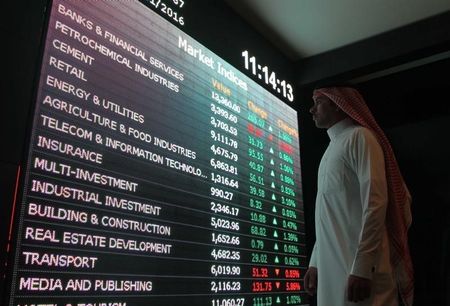 مؤشرات الأسهم في السعوديه هبطت عند نهاية جلسة اليوم؛ المؤشر العام السعودي تراجع نحو 0.13%