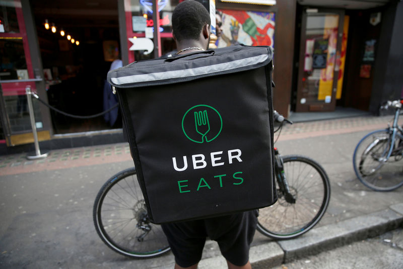 © Reuters.传Uber(UBER.US)董事会已批准26.5亿美元收购美国外卖公司Postmates